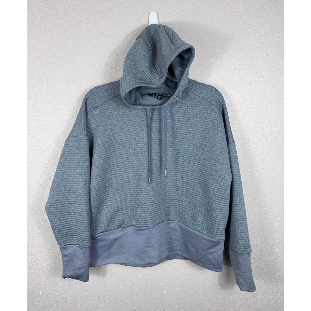 Nike Dri-FIT Ribbed Gray Pullover hoodie Womens Size Small